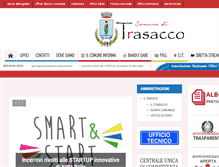 Tablet Screenshot of comune.trasacco.aq.it